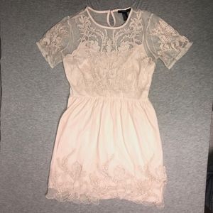 Baby Pink Lace Dress